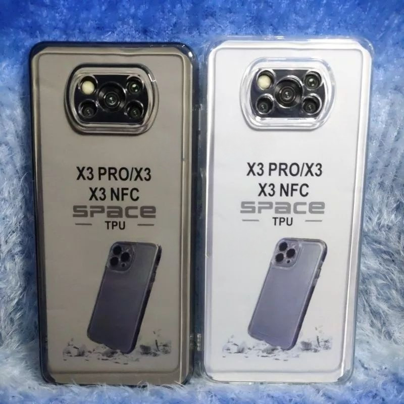 Soft Case Casing Original Space Transparan Xiaomi POCO X3 Pro/X3/X3 NFC Silikon 2.1MM+Protec Camera 