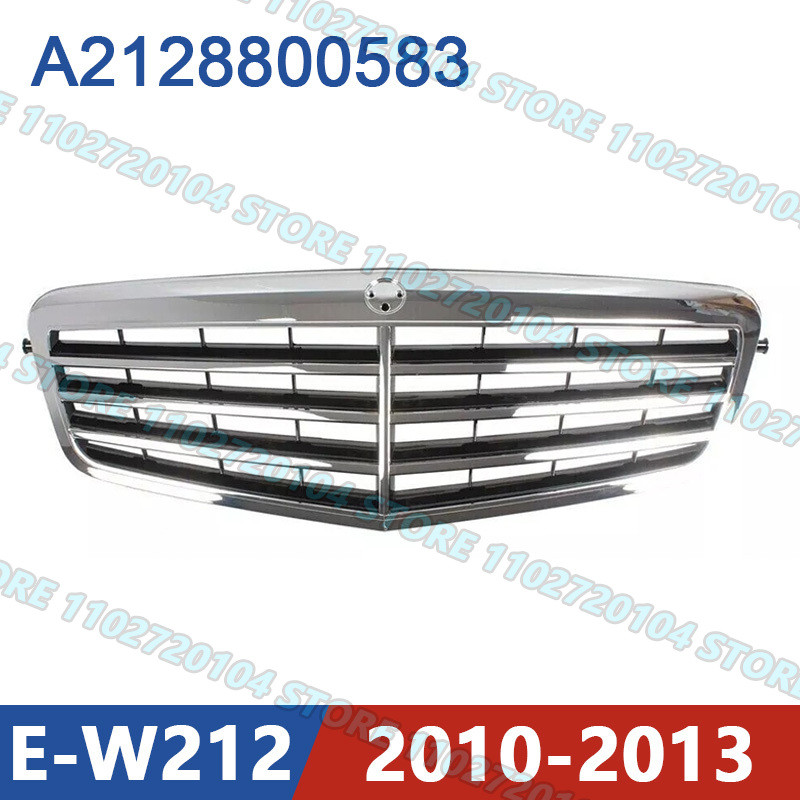 for W212 2010-2013 Mercedes Benz E200 E250 E300 E350 E500 Front Bumper Raator Grill Mesh Middle Net 