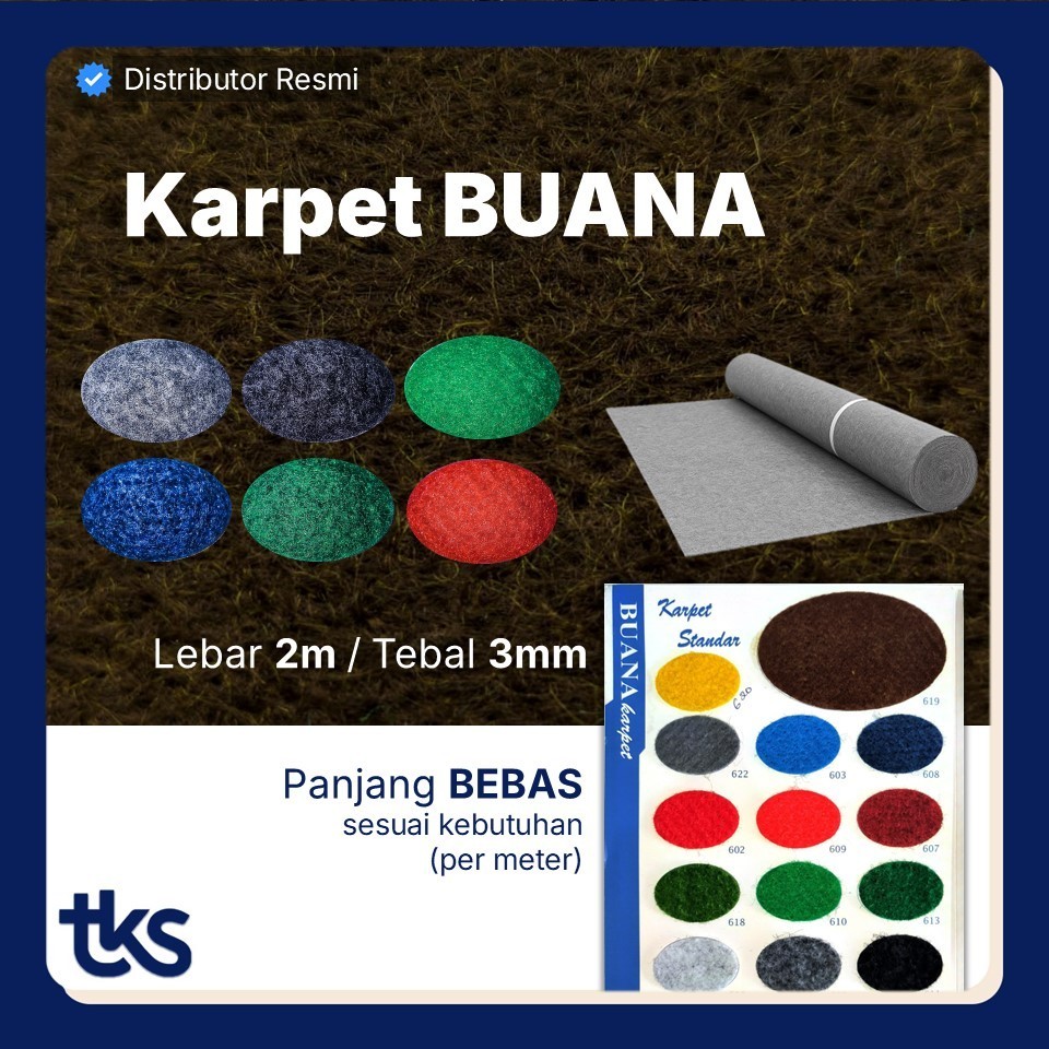 Staria55 - Karpet Bludru Polos Meteran (Lebar 2m) Karpet  LantaiKarpet Panggung