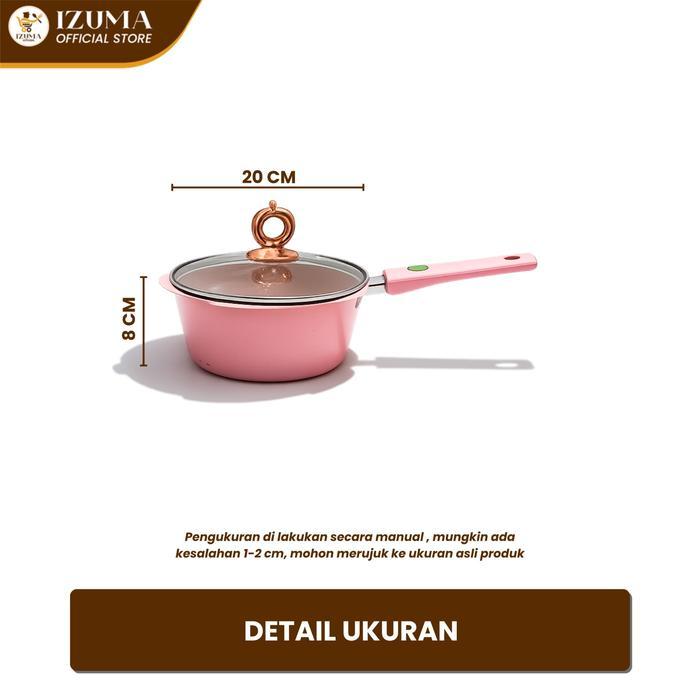 Aest Kitchen IZUMA Panci Set 4 IN 1 Kukusan Granit Wajan Keramik Food Grade UNTUK MPASI Maker Kitche
