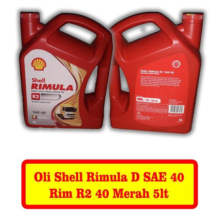 x-Autopart | Shell Oli Mobil Truk Heavy Duty Rimula D SAE 40 Rim R2 40 Merah 3 x 5 Liter Perlindunga