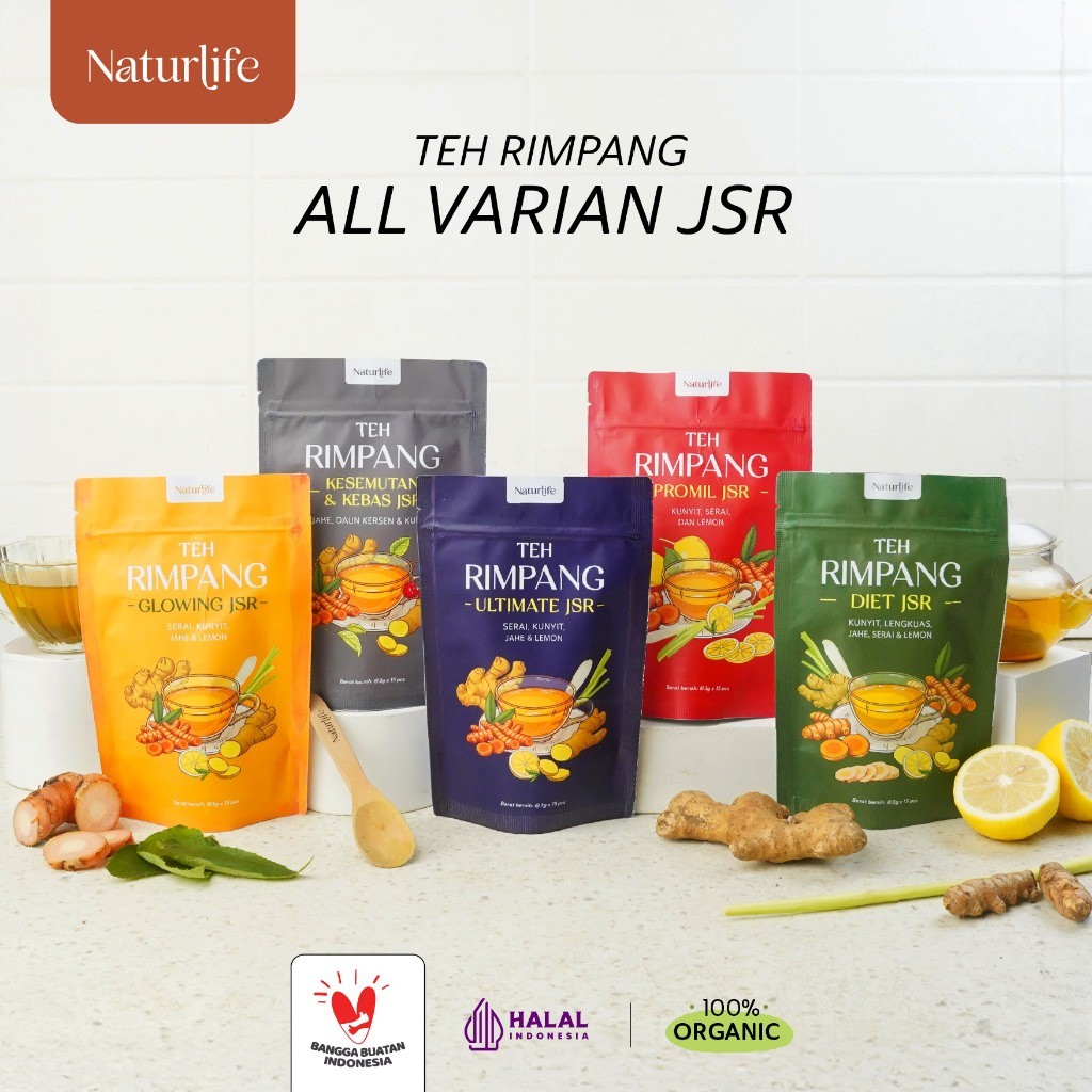 TEH JSR NATURLIFE - ULTIMATE - PROMIL - DIET GLOWING - KEBAS KESEMUTAN / RESEP SEHAT JSR / RAMUAN JS