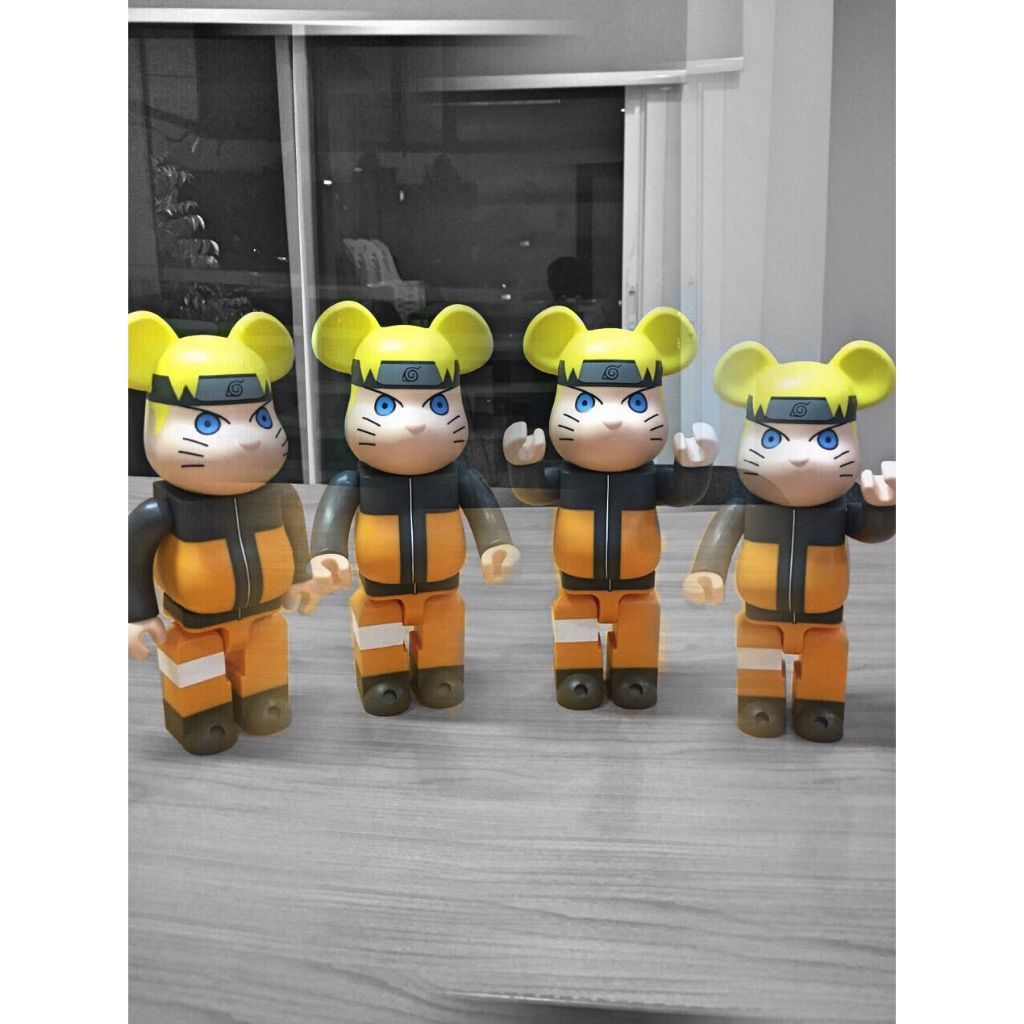 Patung Bearbrick Anime Naruto 1000% Pajangan Ruang Tamu Modern