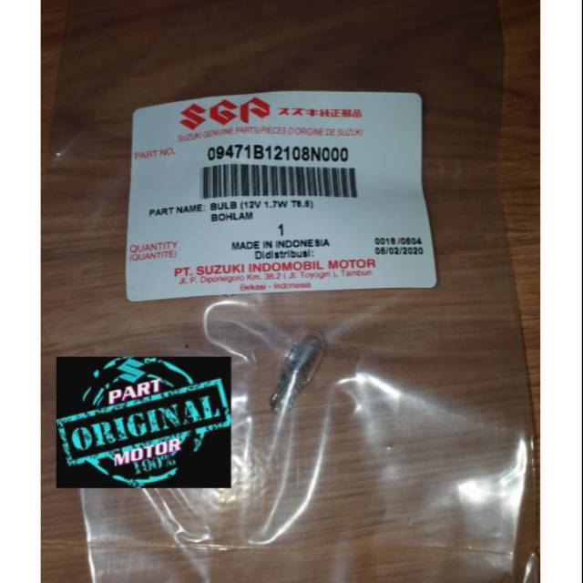 Bulb bohlam lampu speedometer kecil suzuki Motor