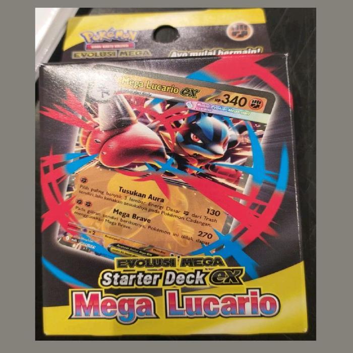 Kartu Pokemon TCG Starter Deck Ex Mega Lucario / Original