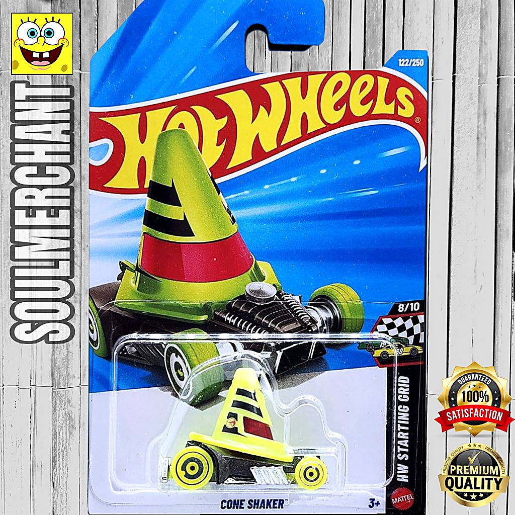 Hot Wheels Cone Shaker Hijau Treasure Hunt Diecast Mobil Cone