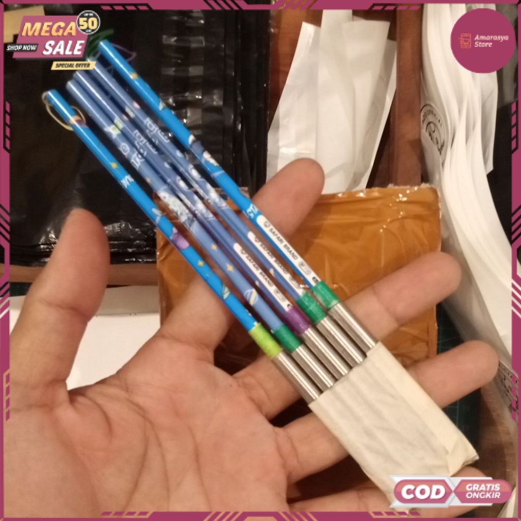 (RO) Sambung pulpen sujen stainless 6mm TERMURAH TERLARIS TERBARU 2026 COD