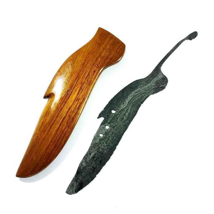 Kujang Sajen Kuno Pamor Banyu Mili Tangguh Pajajaran Sepuh Tua KJ