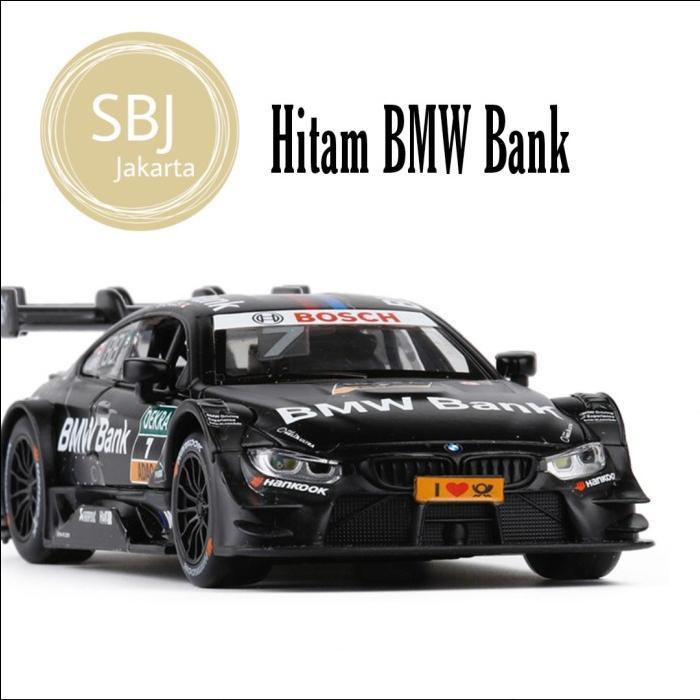 DIECAST MINIATUR MOBIL BMW M4 DTM METAL SERIES 1:32 PREMIUM QUALITY - BMW Bank Hitam