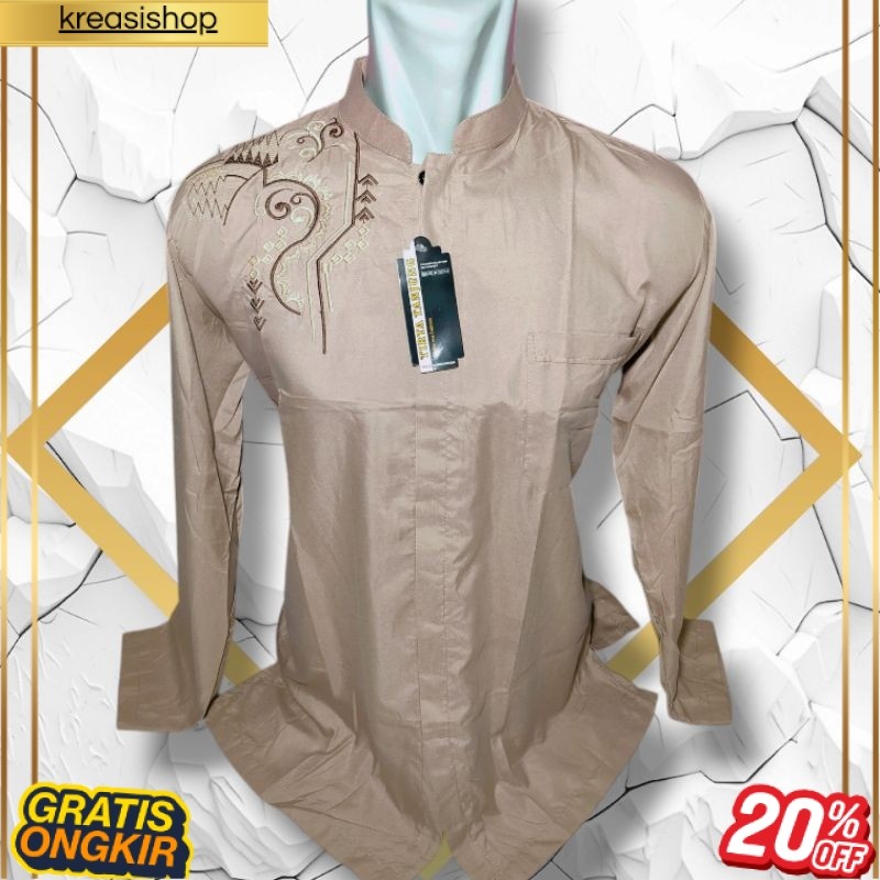 terbaru BAJU KOKO WARNA PANJANG MOTIF BAGUS/TIRTA TANJUNG MURAH BORDIR ASLI/ GROSIR BAJU KOKO MALANG