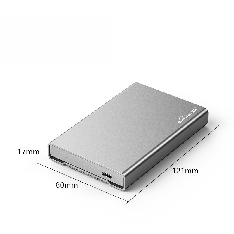 Blueendless Aluminum Case HDD Enclosure 25 inch External SATA hard drive enclosure Usb 31 Type C Hdd