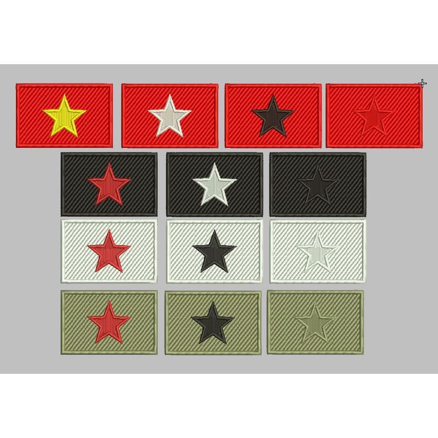 ZEN VIETNAM FLAG PATCH BORDIR BENDERA BINTANG COLORS