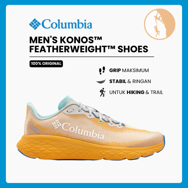 Sepatu Lari/Trail Running - Columbia Men's Konos™ Featherweight Trail Shoes (Mango/Stormy Blue)