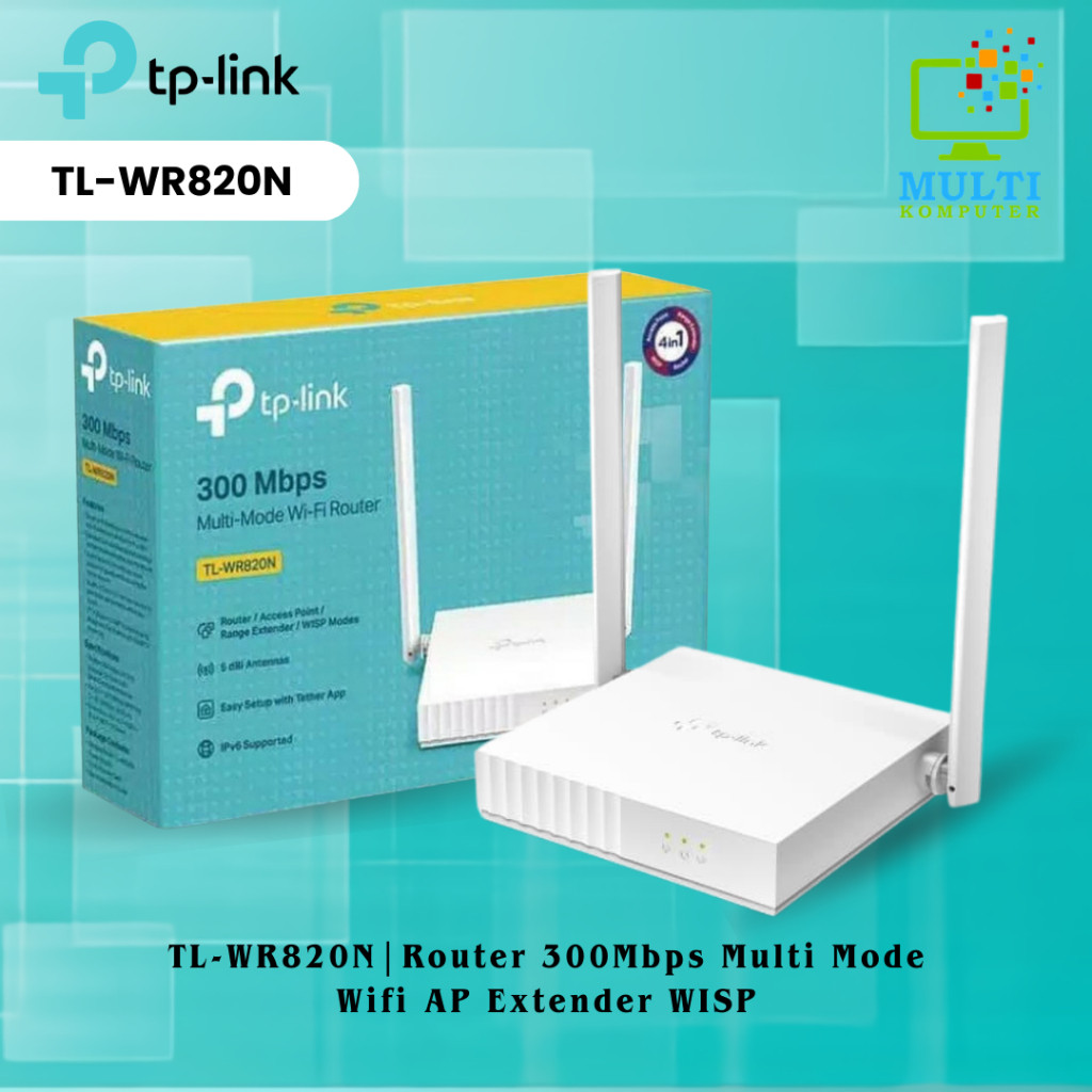 TP-LINK TL-WR 840N / TL-WR 820N 300Mbps Modem Router Wireless