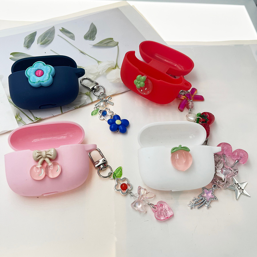 erry/flower Cover For Xiaomi redmi Buds 4 Pro /buds4 active /4lite Case with keyian Silicone case fo