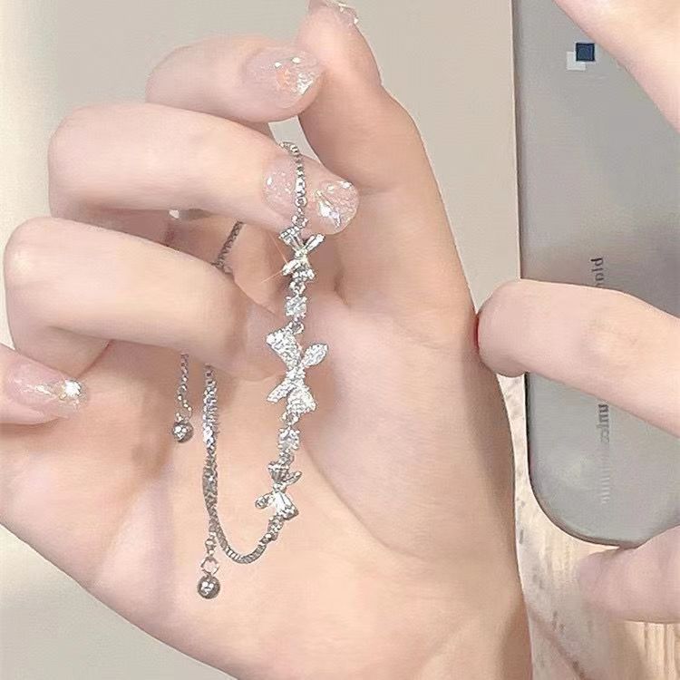 Gelang Serut Zirkon Gelang Titanium Modis Bahan Berkualitas Tinggi Tidak Luntur