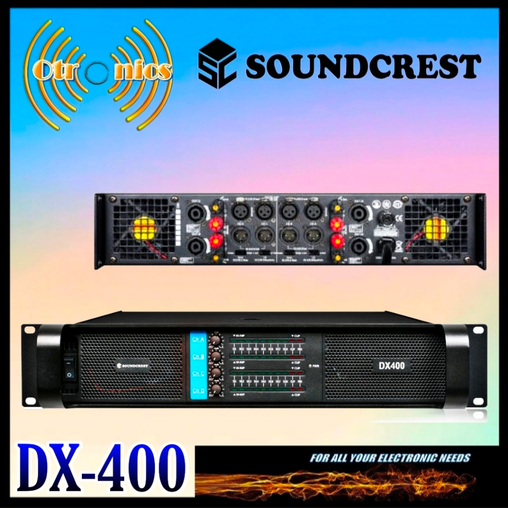 Power Amplifier Soundcrest DX-400 4x400W