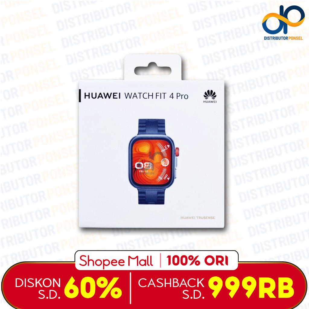 Huawei Watch Fit 4 | Fit 4 Pro Garansi Resmi - GPS - Sports Tracking - EKG Waterproof