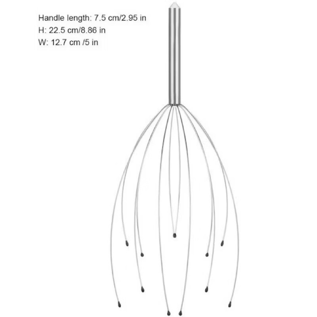 INSTAN DENPASAR MINISO 12 Finger Head Massager Alat Pijat Kepala Miniso Pemijat Kepala Besi