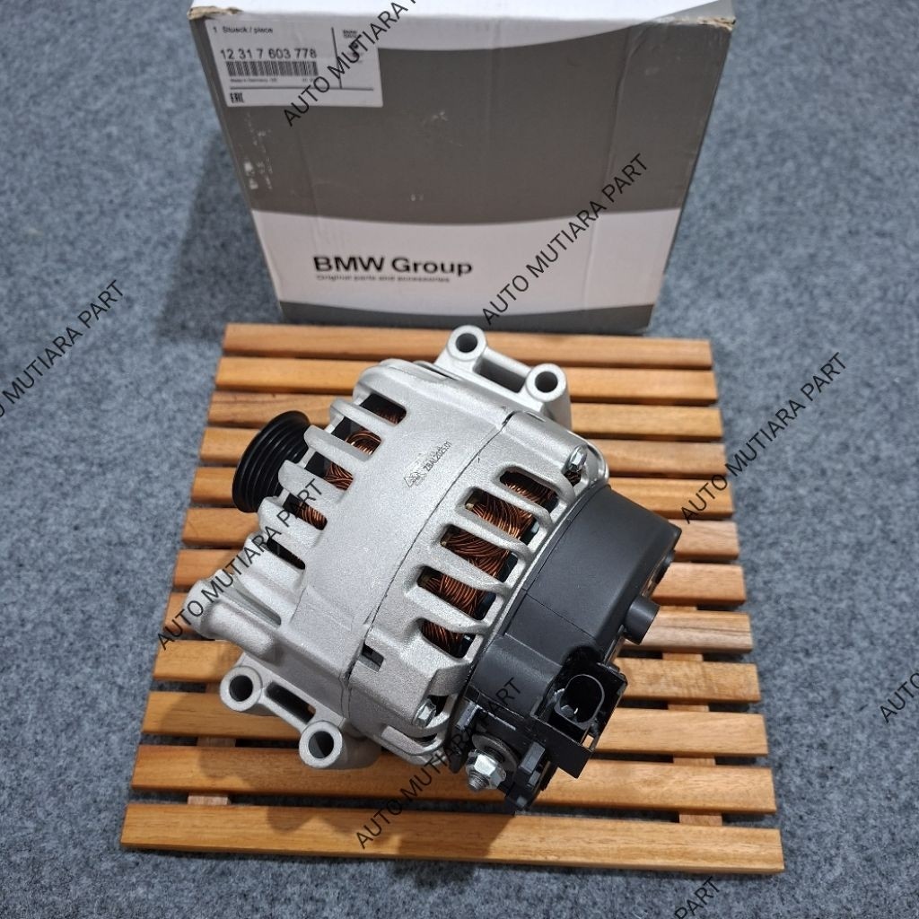 DINAMO ALTERNATOR BMW 14V 220A N54 F01 F02 X6 E71 E70 GENUINE GENERATOR 12317603778 ORIGINAL BMW