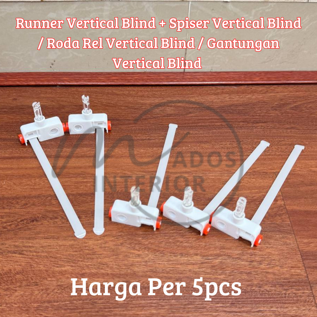 ( 5pcs ) Runner Vertical Blind + Spiser Vertical Blind / Roda Rel Vertical Blind / Gantungan Vertica