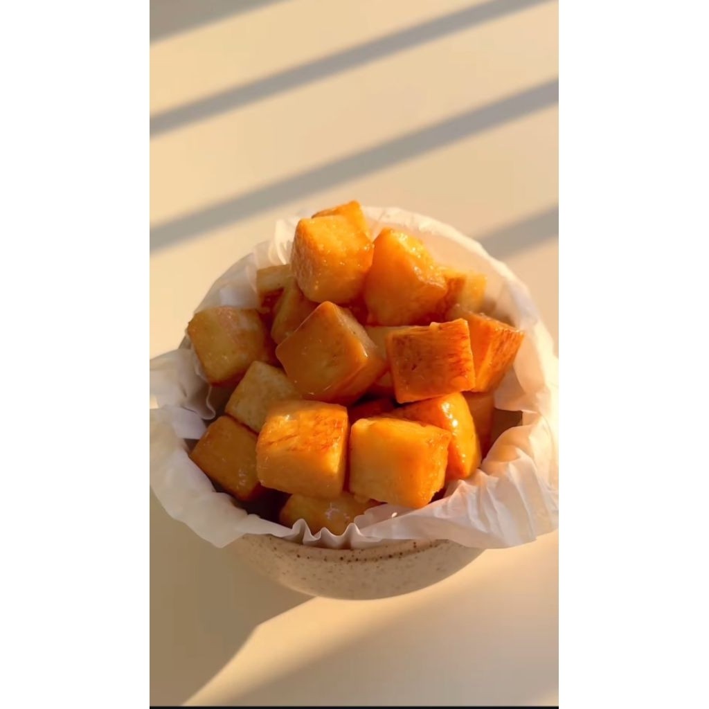 Bread caramel popcorn.roti caramel