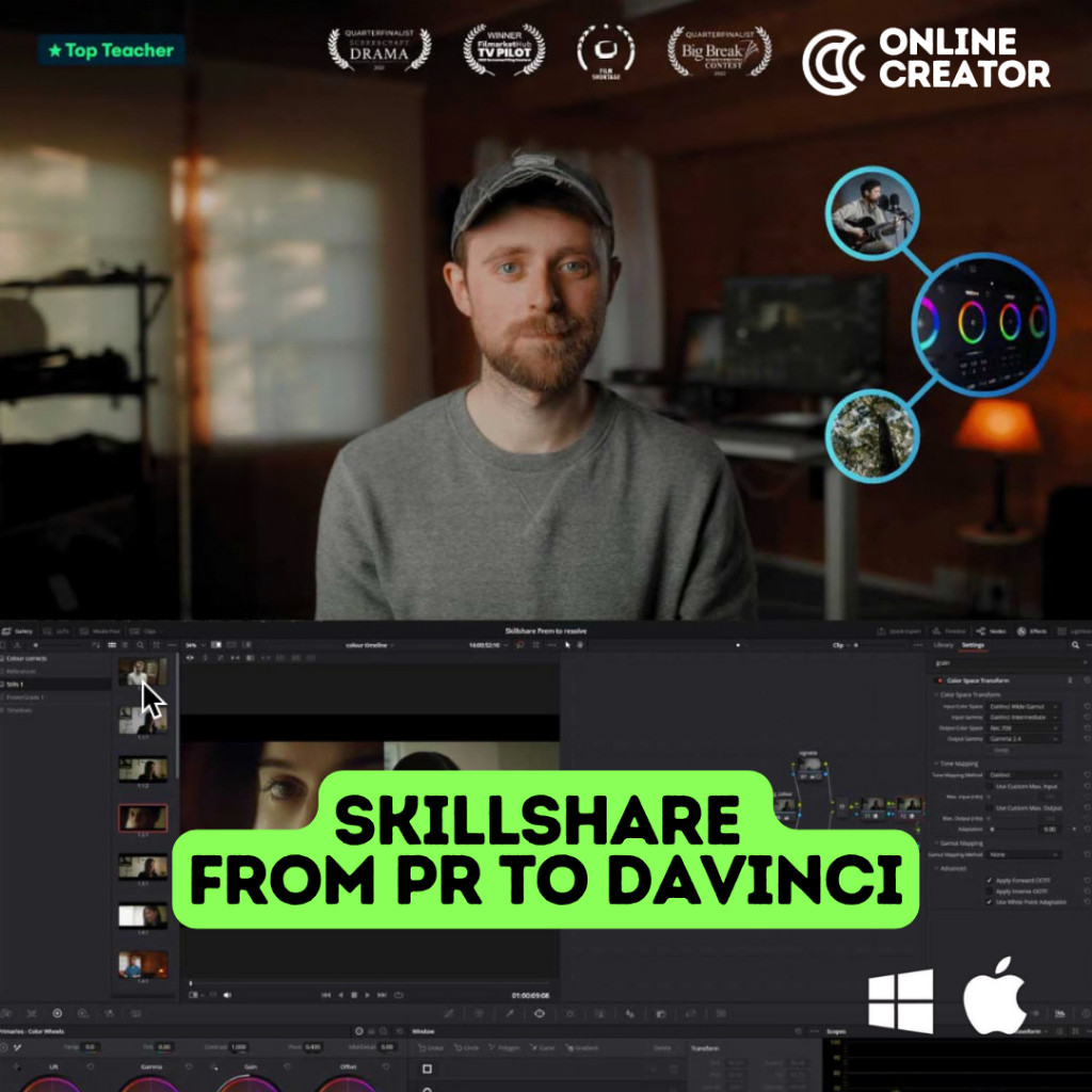 Skillshare Premiere to Davinci Master Class