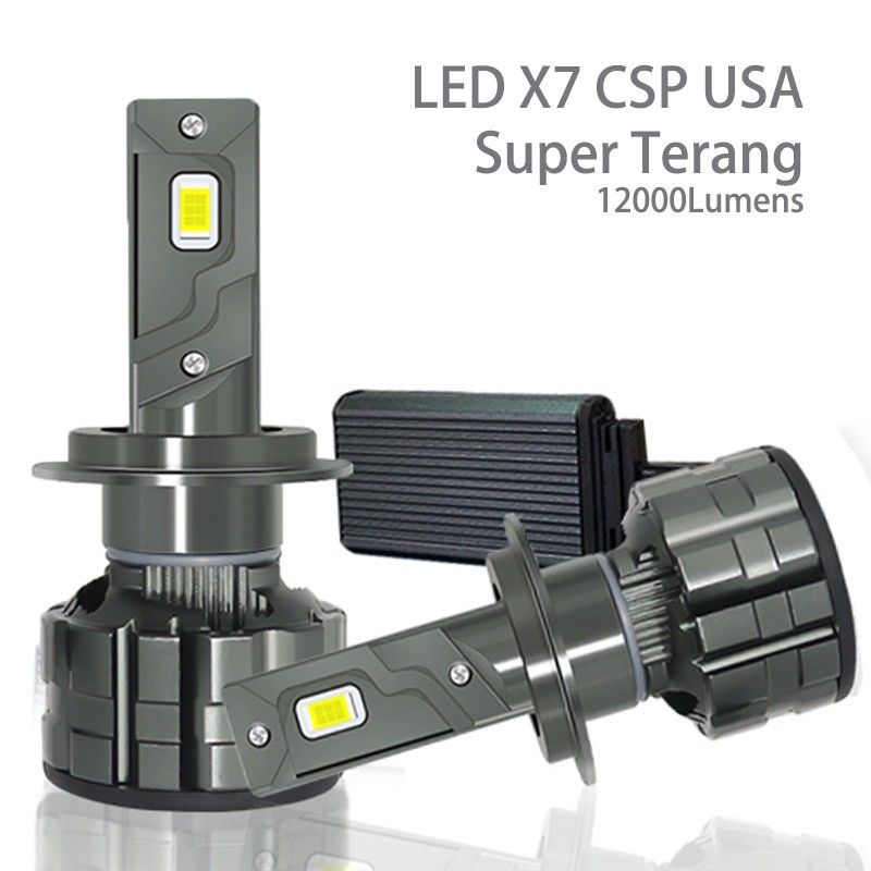 Lampu LED Putih X7 12000 Lumens H4 / H7 / H8 H11 / 9006 / 9005 / 9012 CSP 3570 Headlight / Fog lamp 