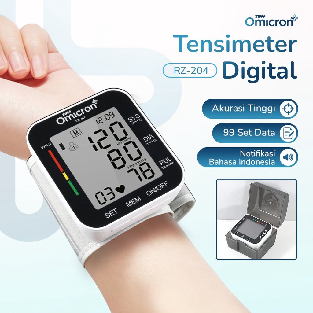 Tensimeter Digital Pengukur Tekanan Darah Indonesian Voice - RZ-204
