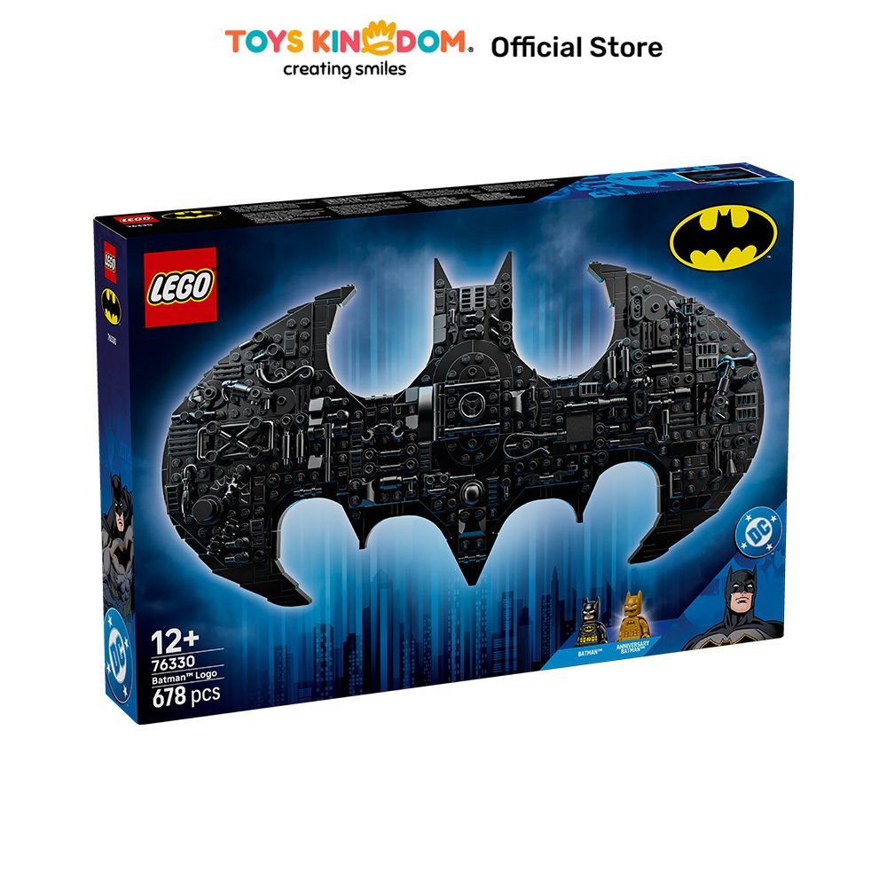 Toys Kingdom Lego DC Batman Logo Set 678 Pcs 76330 - Hitam Balok Susun Building Blocks Mainan Konstr
