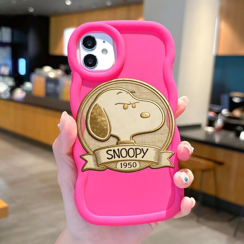 Soft Case For Iphone 11 Pro Max 12 13 Casing Cute Snoopy Silikon Antishock Kesing Hp Murah
