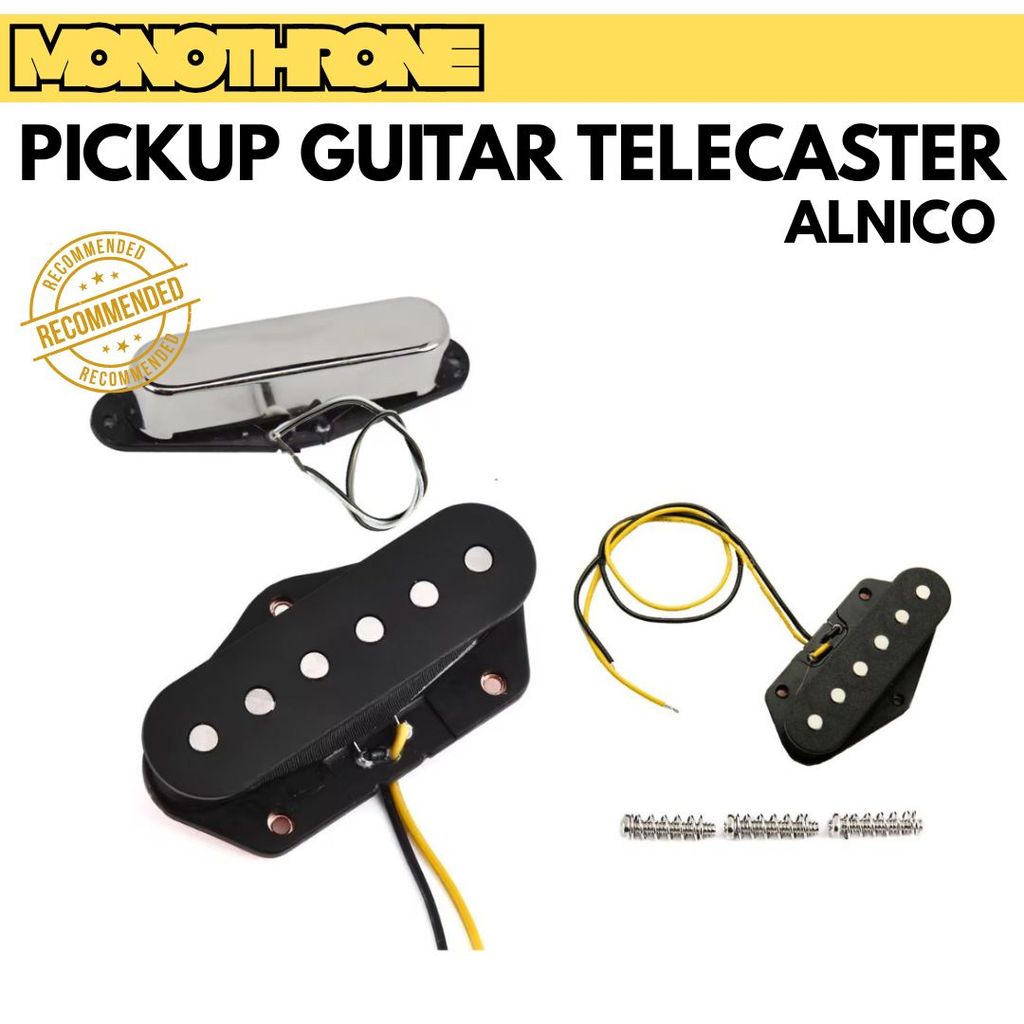 Pickup Telecaster Gitar Elektrik Alnico Pickup Single Coil Pickup Gitar Classic Klasik Tele  Pickup 