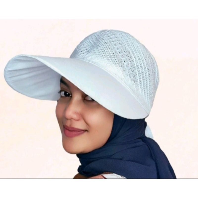 Topi Haji & Umrah Topi Rajut -topi daun lebar wanita