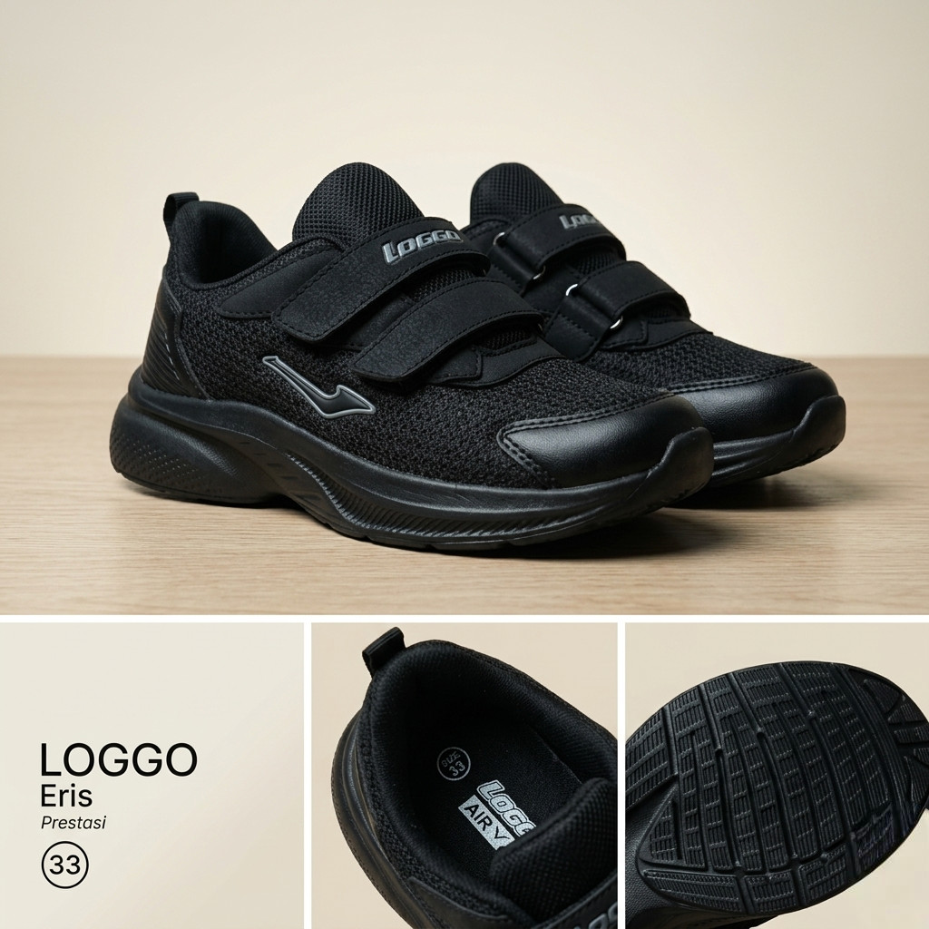 Loggo Sombrero - Sepatu Sneakers Casual Sport Sekolah Pria Wanita Anak