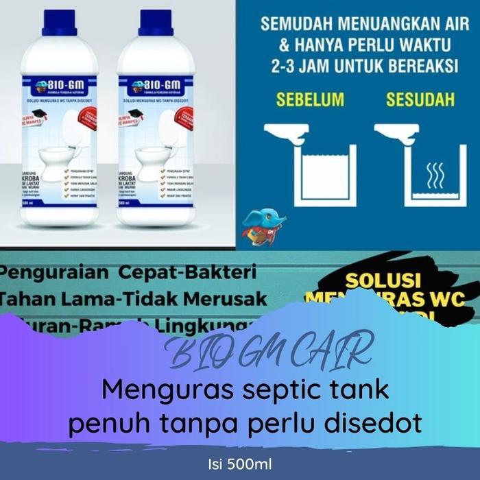 Obat Pengurai Tinja Penguras Sepitank Toilet Wc Mampet Penuh Bio Gm