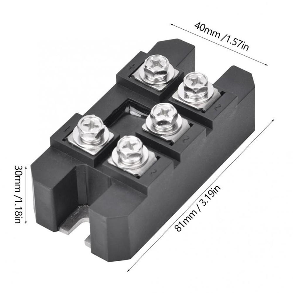 Single 1 Phase ode Metal Case Bridge Rectifier MDQ 100A Amp 1600V Single Phase Rectifier Bridge Modu