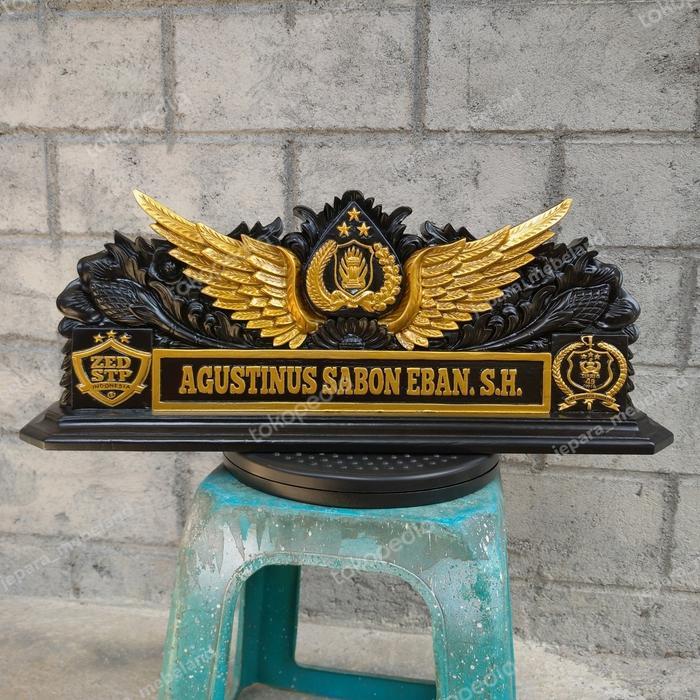 papan nama kantor / papan nama meja kantor / papan nama meja ukir