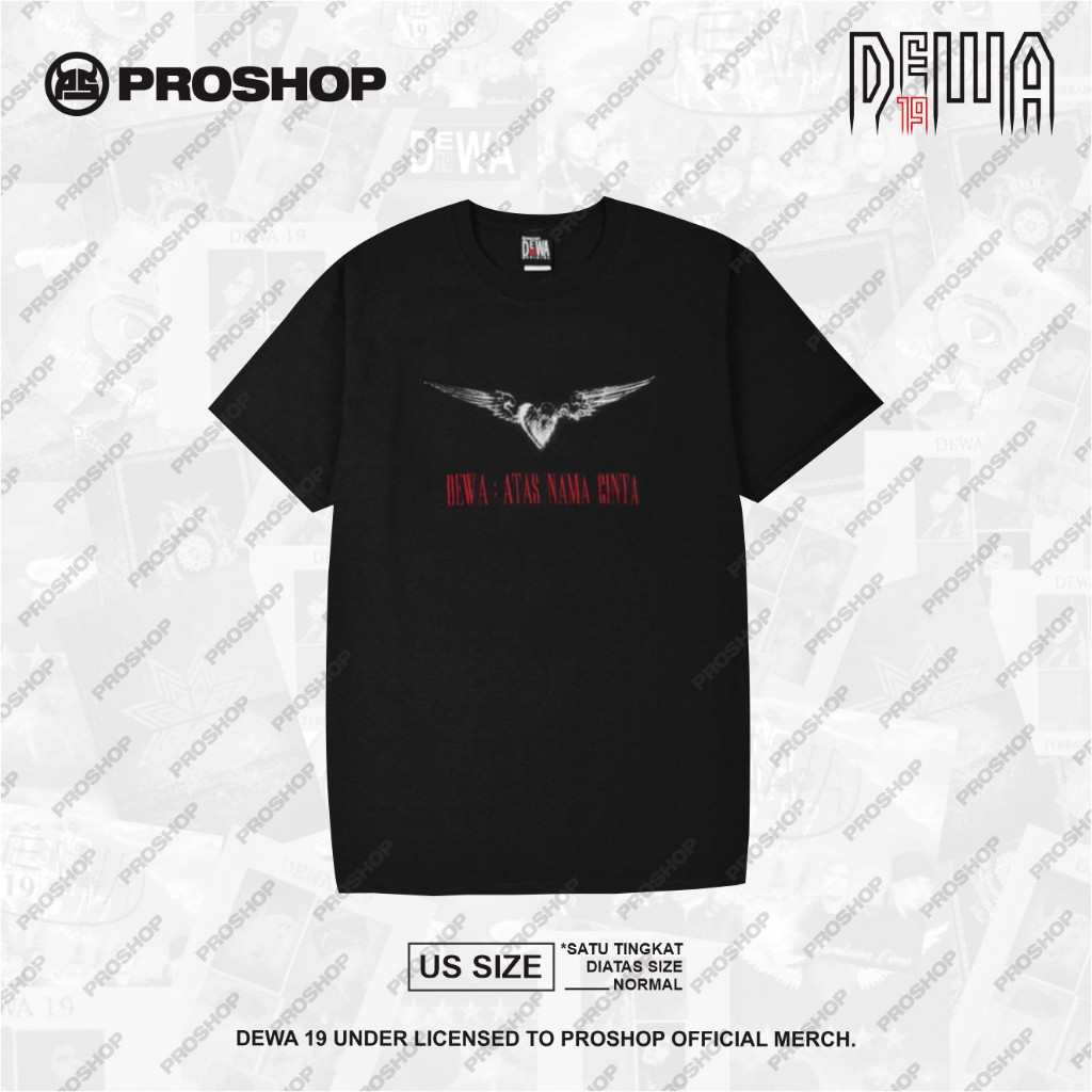 COD Proshop | Atas Nama Cinta Dewa 19 Tshirt | Kaos Pria Kaos Distro | Hitam