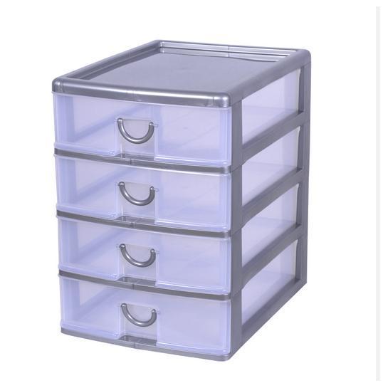 ZEY - Laci Container Kertas A4 F4 Susun 4 Shinpo 355-4 SS4 – Rak Penyimpanan Barang Dokumen Kotak Pe