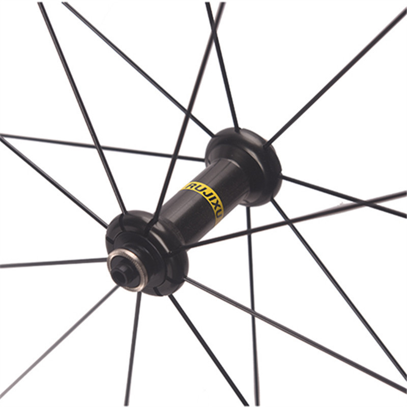 1420g RUJIXU ultra-light 700C frame height 30/40/50mm road wheel set V/C brake aluminium Pillar2015 