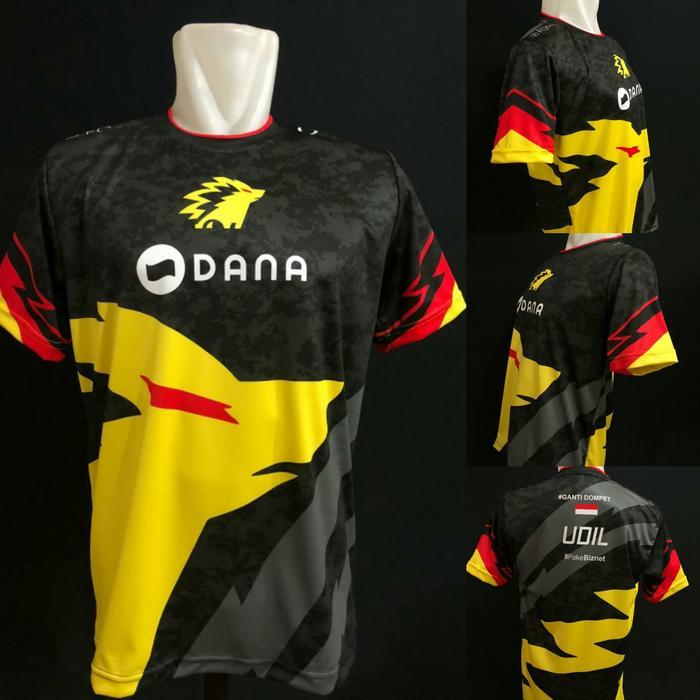 Baju Kaos Jersey Gaming ONIC ESPORT New ML,PUBG,FF Free Nickname - XS