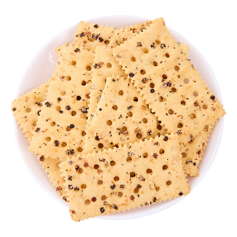 Black Truffle Ham Soda Crackers Whole Box Soda Crackers Salty Biscuits Thin Crispy Supermarket Snack