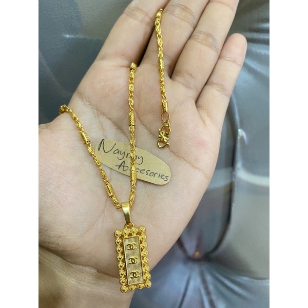 Kalung bambu lapis emas 24k cenul
