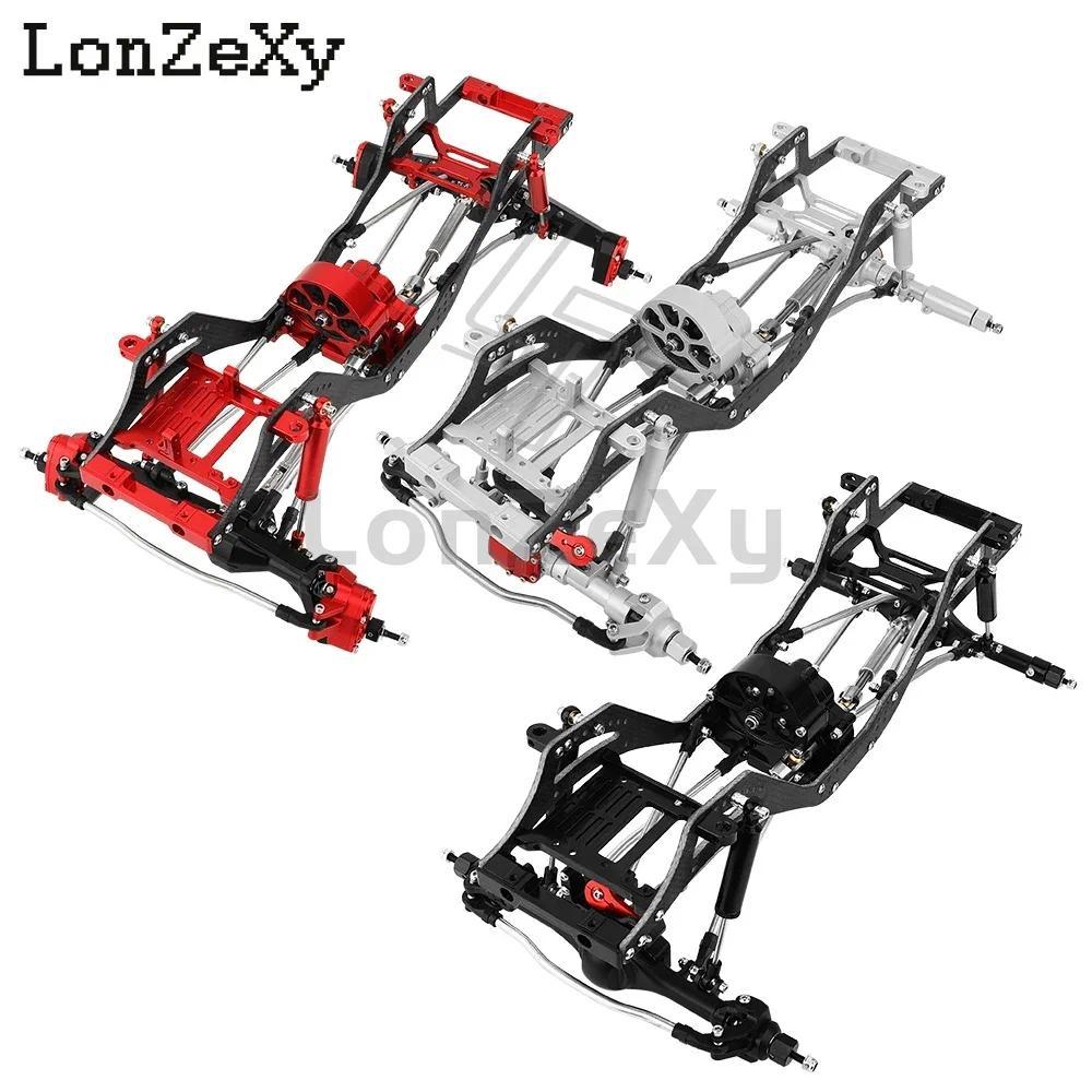 Metal Y Upgraded 4x4 RC Car assis Empty Frame with SCX10 I II Capra Axles Gearbox Links for SCX10 1/