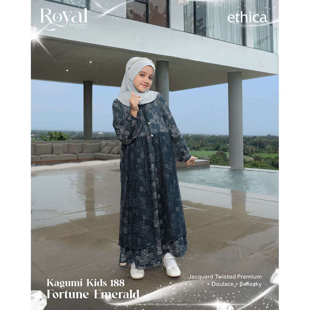 ETHICA GAMIS ANAK KAGUMI KIDS 197 FORTUNE EMERALD