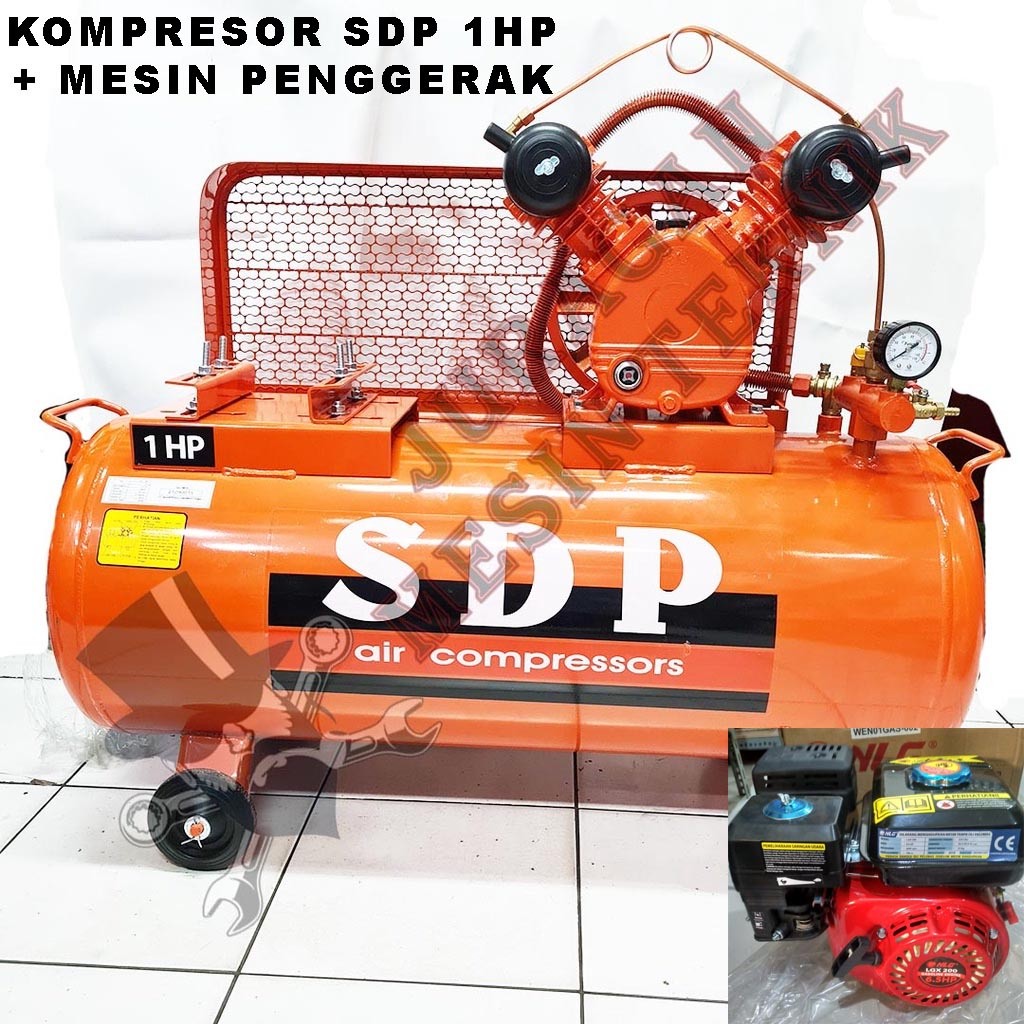 Mesin Kompresor Bensin 1HP SDP by Shark 1Pk 1 HP + Engine GX200 GX 200