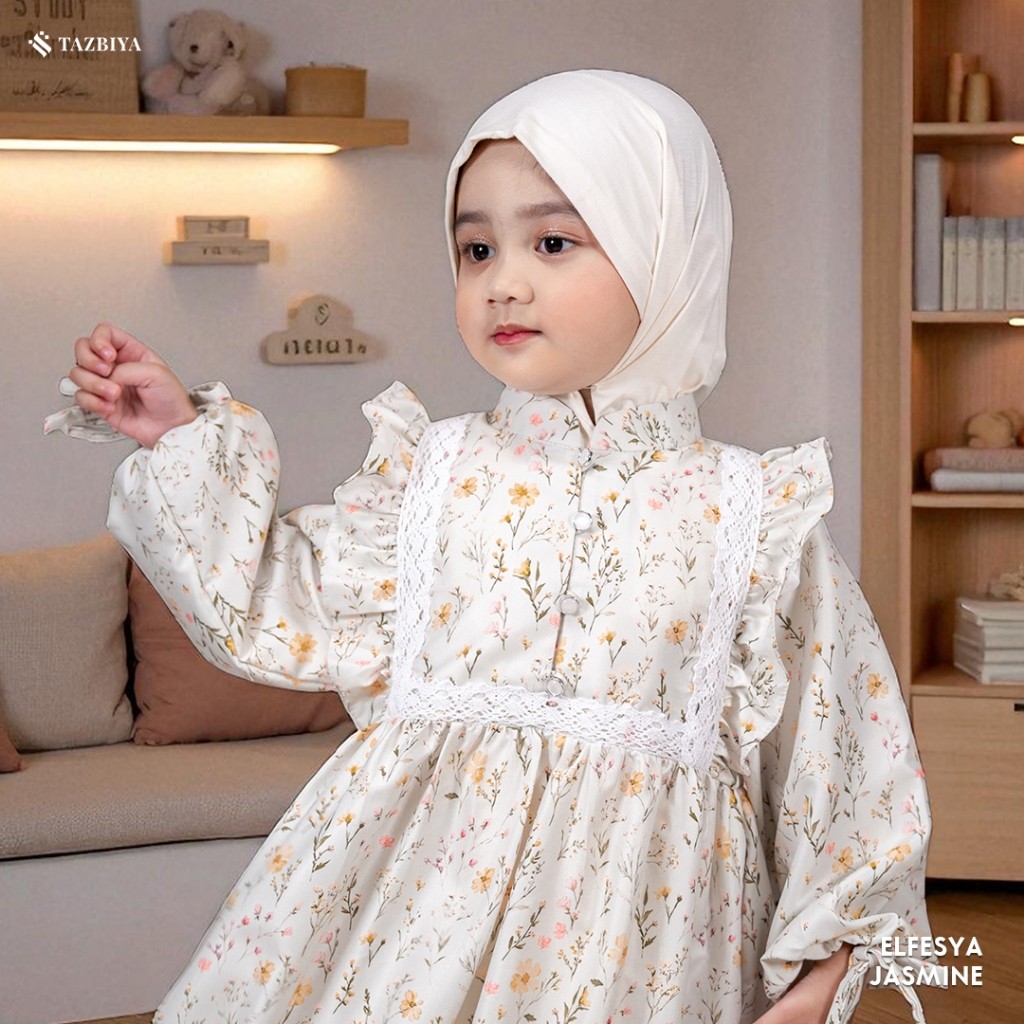 FICIEKUNZEX TAZBIYA Gamis Anak (1-3 Tahun) | | Gamis Anak Perempuan | Dress Anak Terbaru 2025 | Dres
