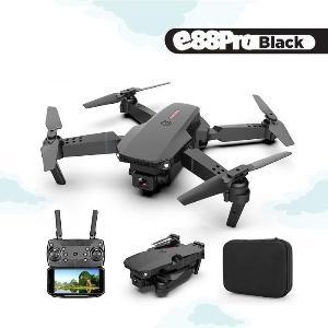 Drone E88 pro Foldable Drone Lipat Single Camera Drone Pemula - Hitam  Original
