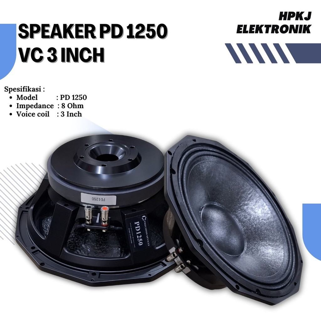 Speaker KOMPONEN PD 1250 12 INCH Spiker PD 1250 VC3 12inch