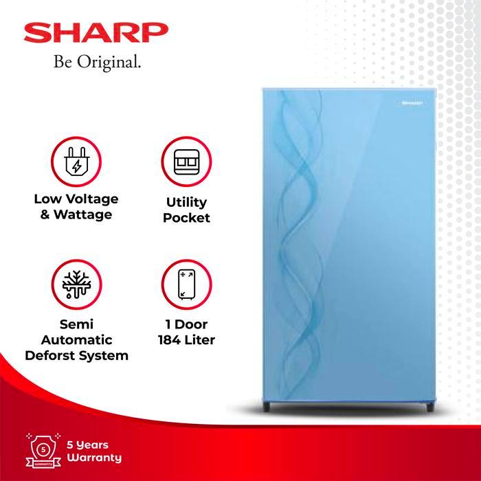 Sharp Kulkas 1 Pintu SJ-N192D-AB/AP/AS - silver